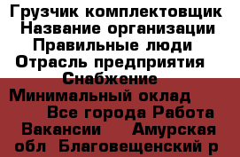 Грузчик-комплектовщик › Название организации ­ Правильные люди › Отрасль предприятия ­ Снабжение › Минимальный оклад ­ 24 000 - Все города Работа » Вакансии   . Амурская обл.,Благовещенский р-н